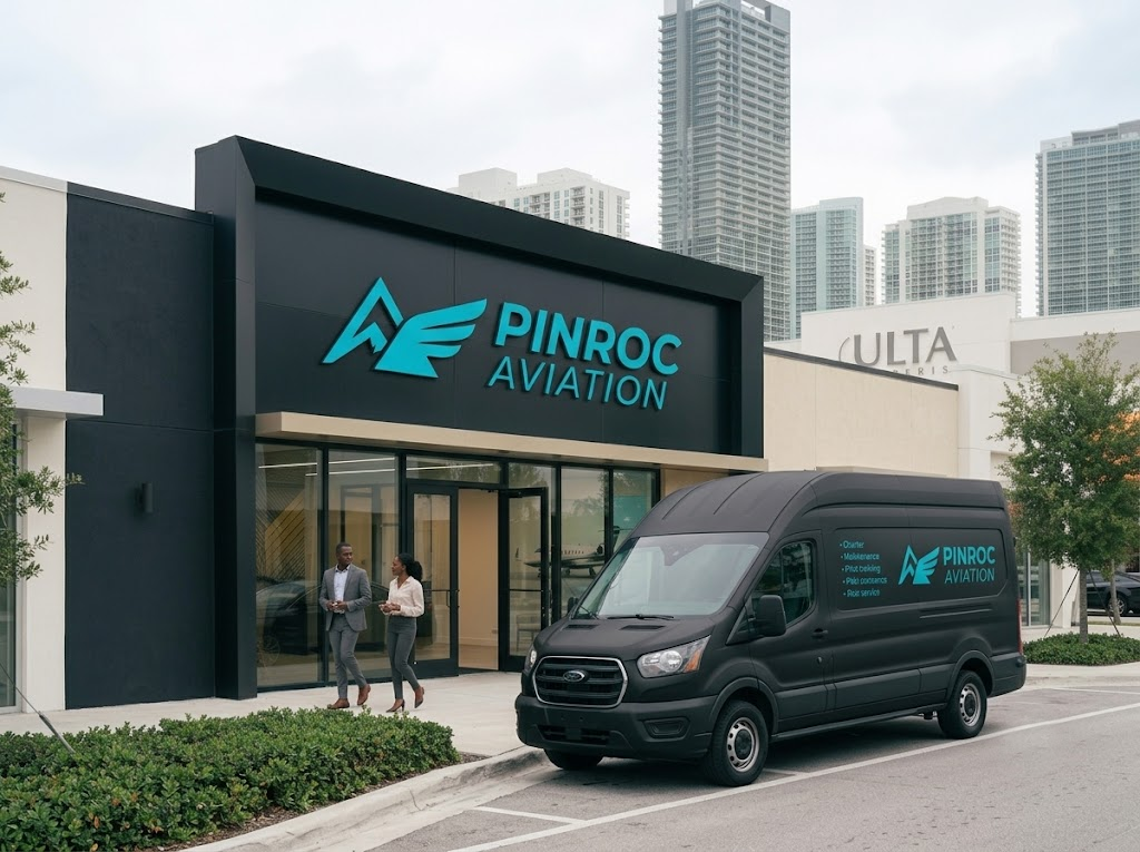Storefront or facade signage install — full exterior shot