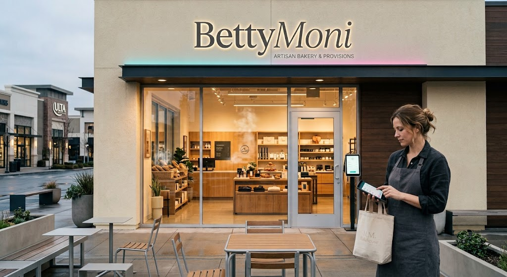 Completed storefront signage or retail environment install